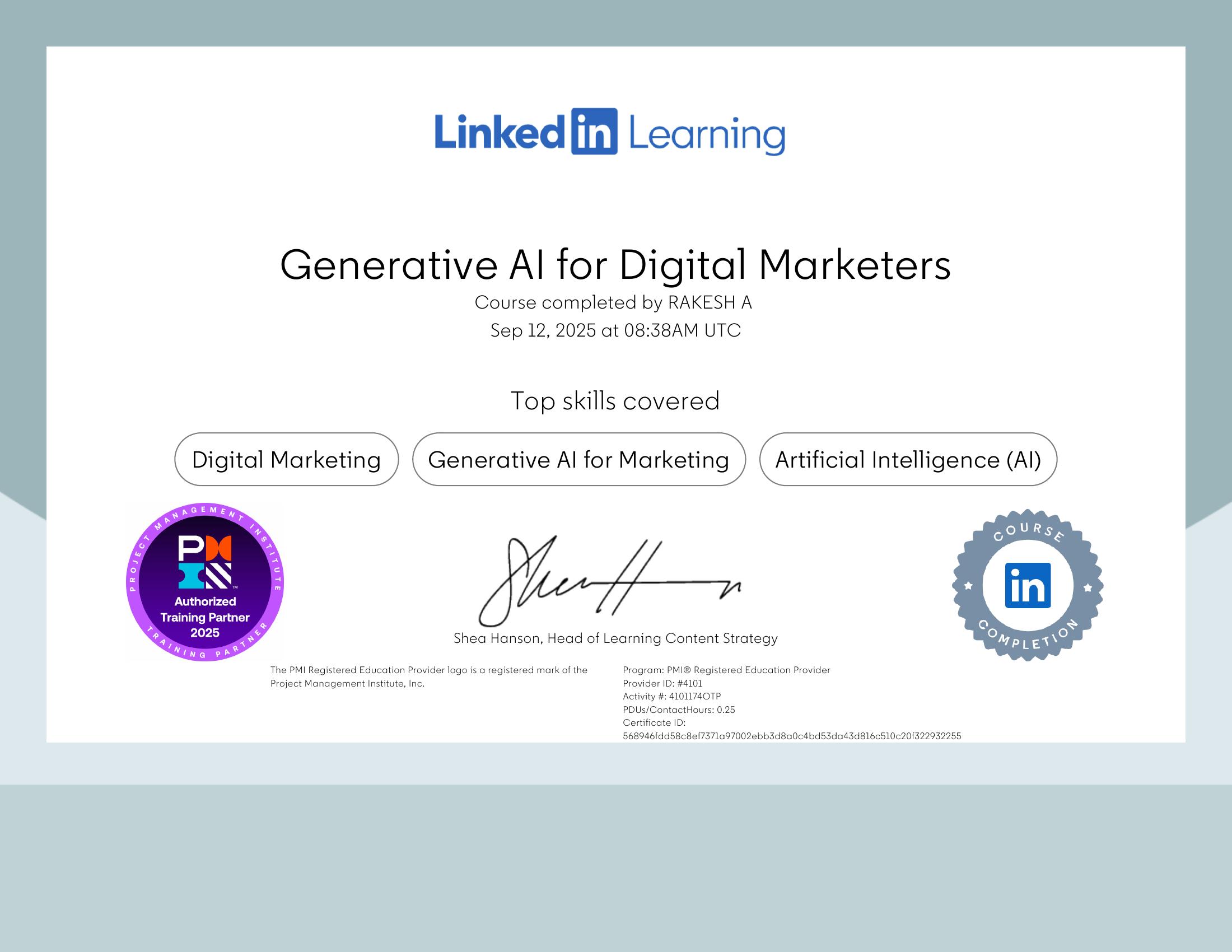 Generative AI for Digital Marketers