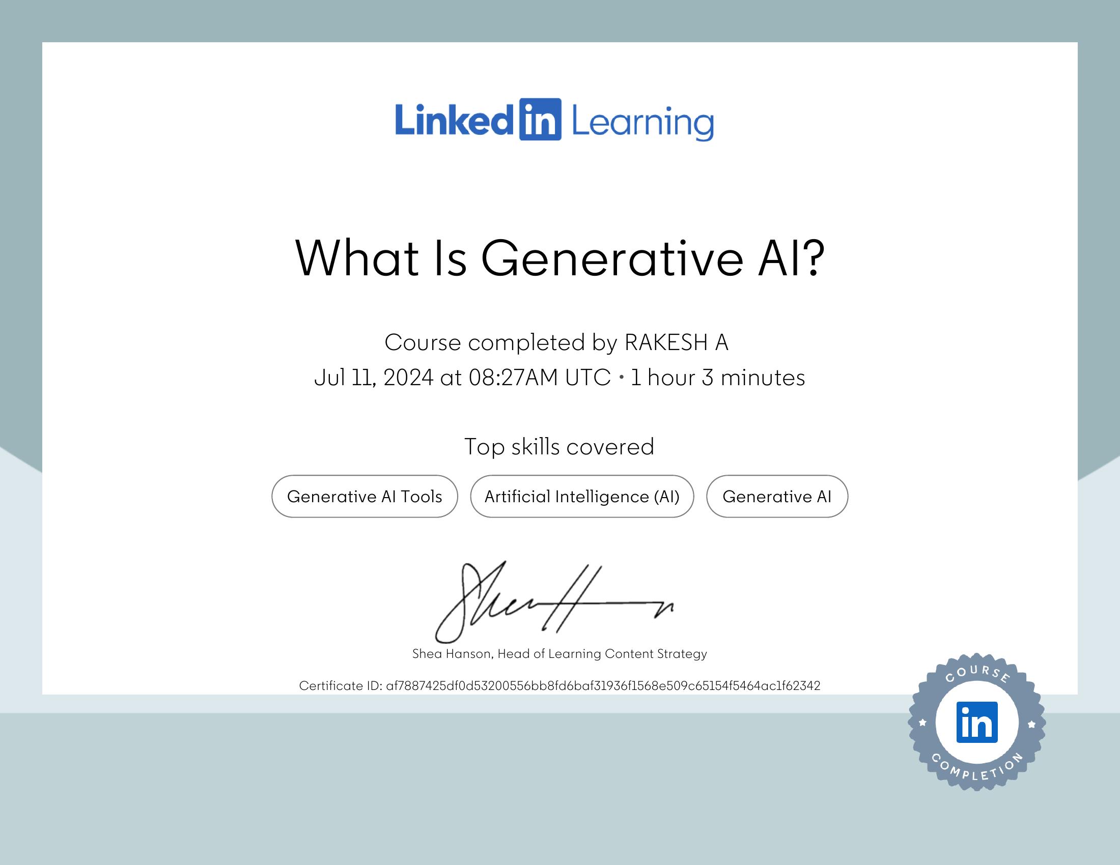 What Is Generative AI?